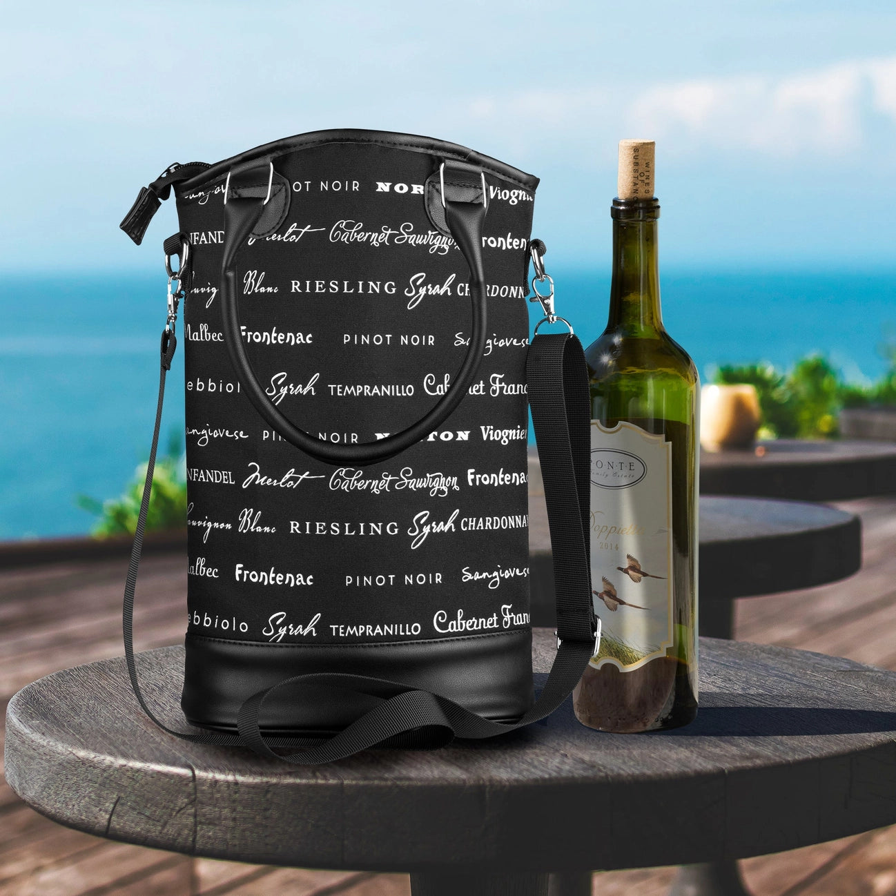 Insulated Designer Wine Tote - Tasting Room