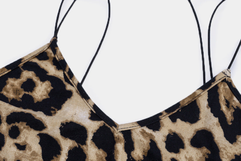 Halter Sleeveless V-Neck Fashion Sexy Dresses