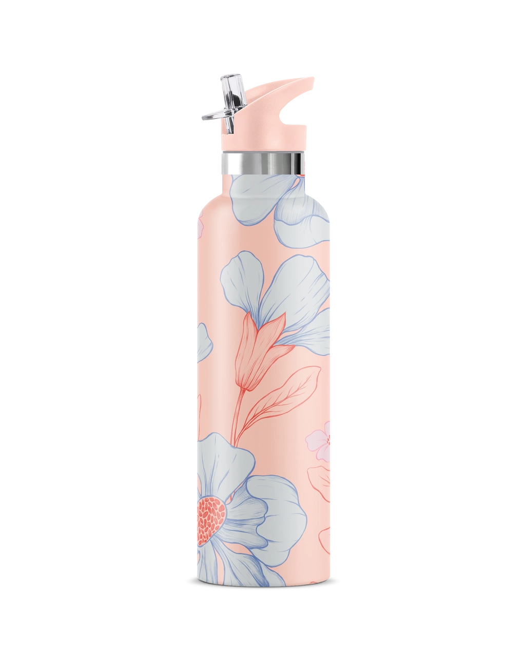 Georgiana Peach 25 oz Insulated Water Bottle