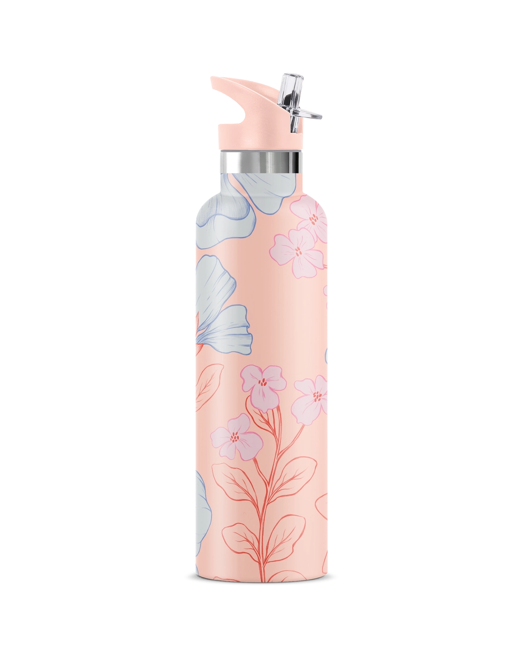 Georgiana Peach 25 oz Insulated Water Bottle