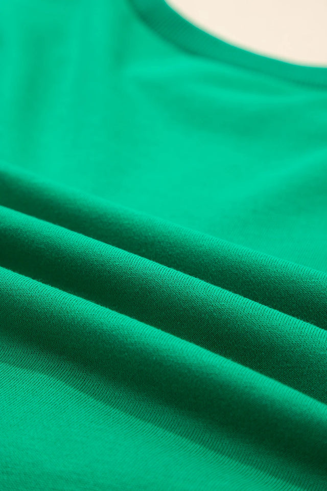 Green HOLLY JOLLY Towel Embroidered Christmas Holiday Sweatshirt