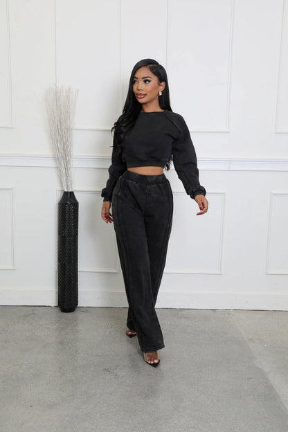 Mineral Wash Sweatshirts Set