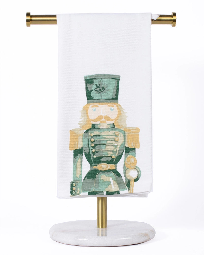 Watercolor Nutcracker Hand Towel White/Multi 20x28