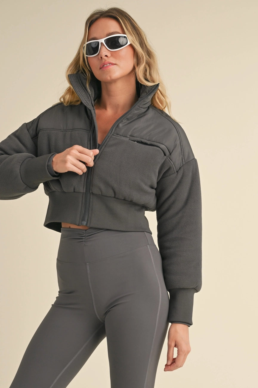 Fleece Crop Jacket