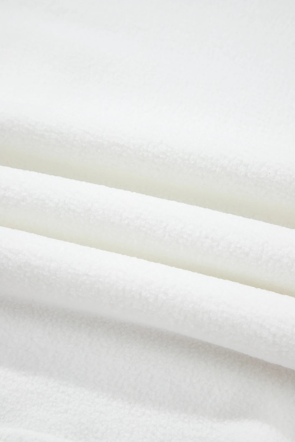 White Exposed Seam Chest Pocket Knit Pullover Sweatshirt