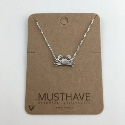 Dainty Crab Necklace