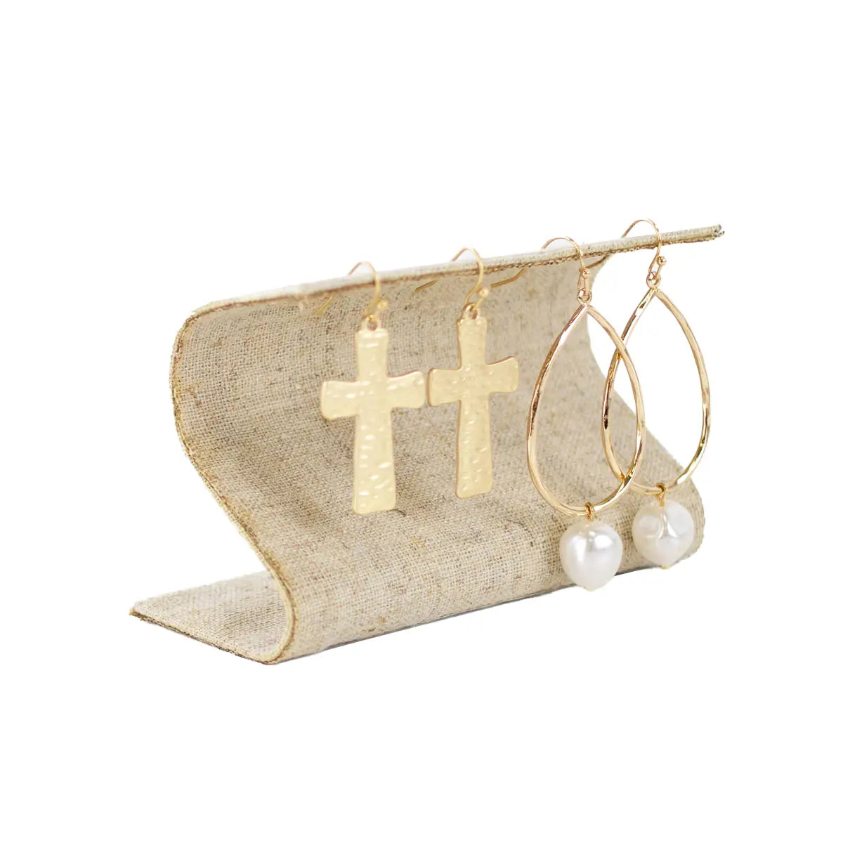 Clutch/Earring Display Oat 4"