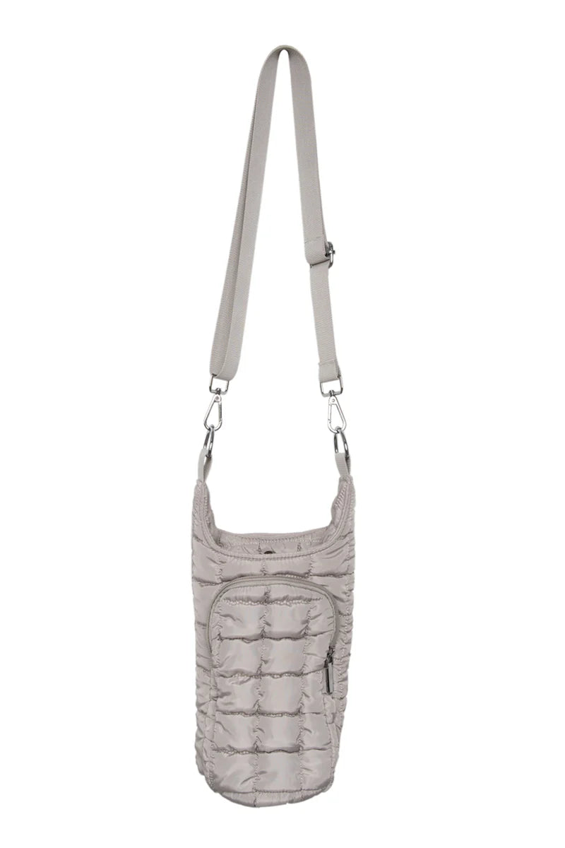 Sand Quilted Tumbler Carrier Bag
