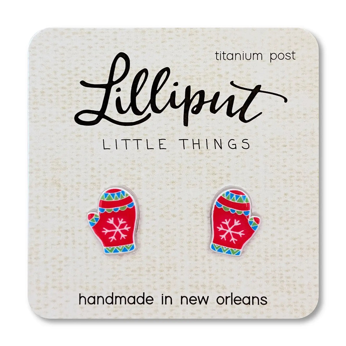 Christmas Mitten Earrings