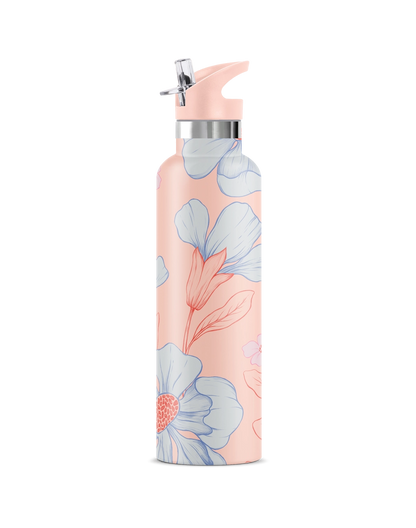 Georgiana Peach 25 oz Insulated Water Bottle