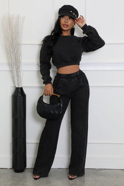 Mineral Wash Sweatshirts Set