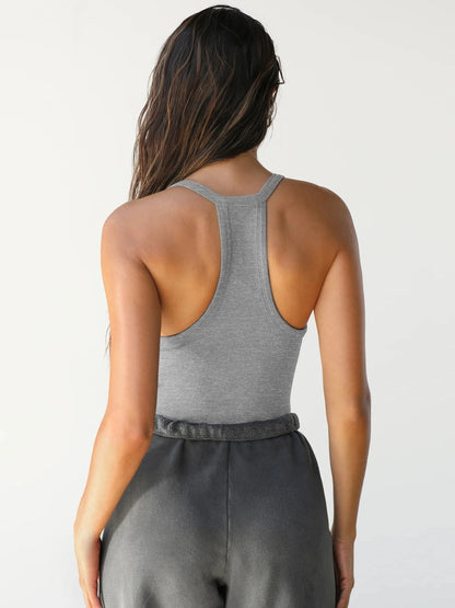 Knit Tank Top Sexy Slim Top Inner Sports Bottom Shirt
