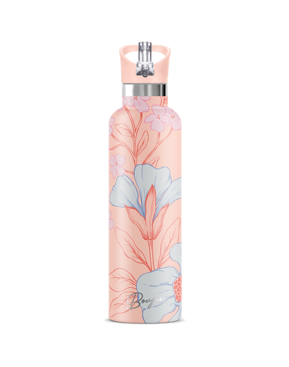 Georgiana Peach 25 oz Insulated Water Bottle