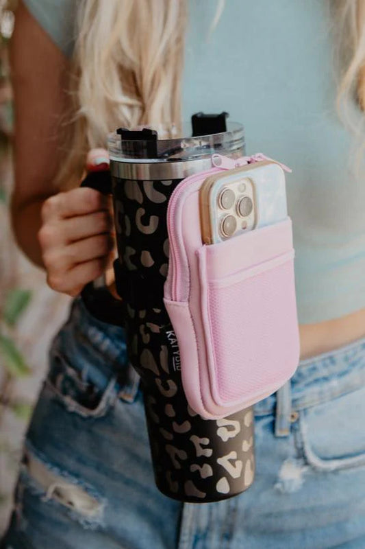 Light Pink Tumbler Attachable Bag